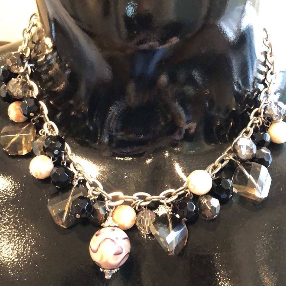 Tiffany like chunky charmed choker